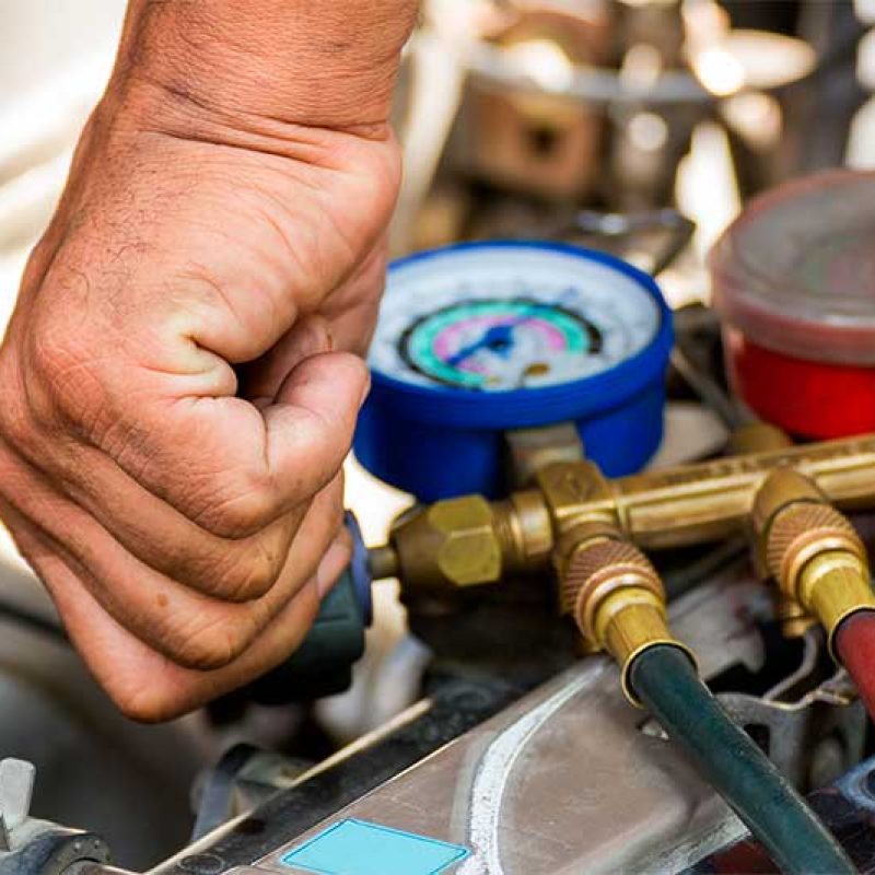 Repaired air car components Compressed air car components to be repaired